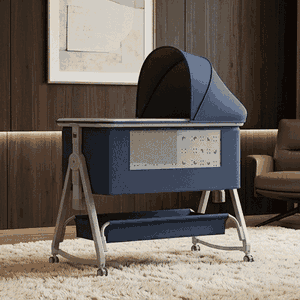 سرير اطفال حديد، 80×50 سم - ازرق product image