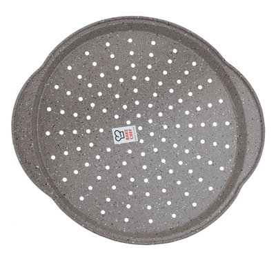 صينية بيتزا جرانيت السيف غاليري، 1.8×33×37 سم، مخرم، دائري - رمادي product image 3