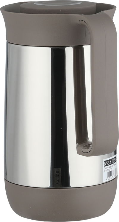 ترمس الماني هليوز، 0.6 لتر،حافظة داخلية زجاج، خدمة ذاتية - رمادي فضي product image 2