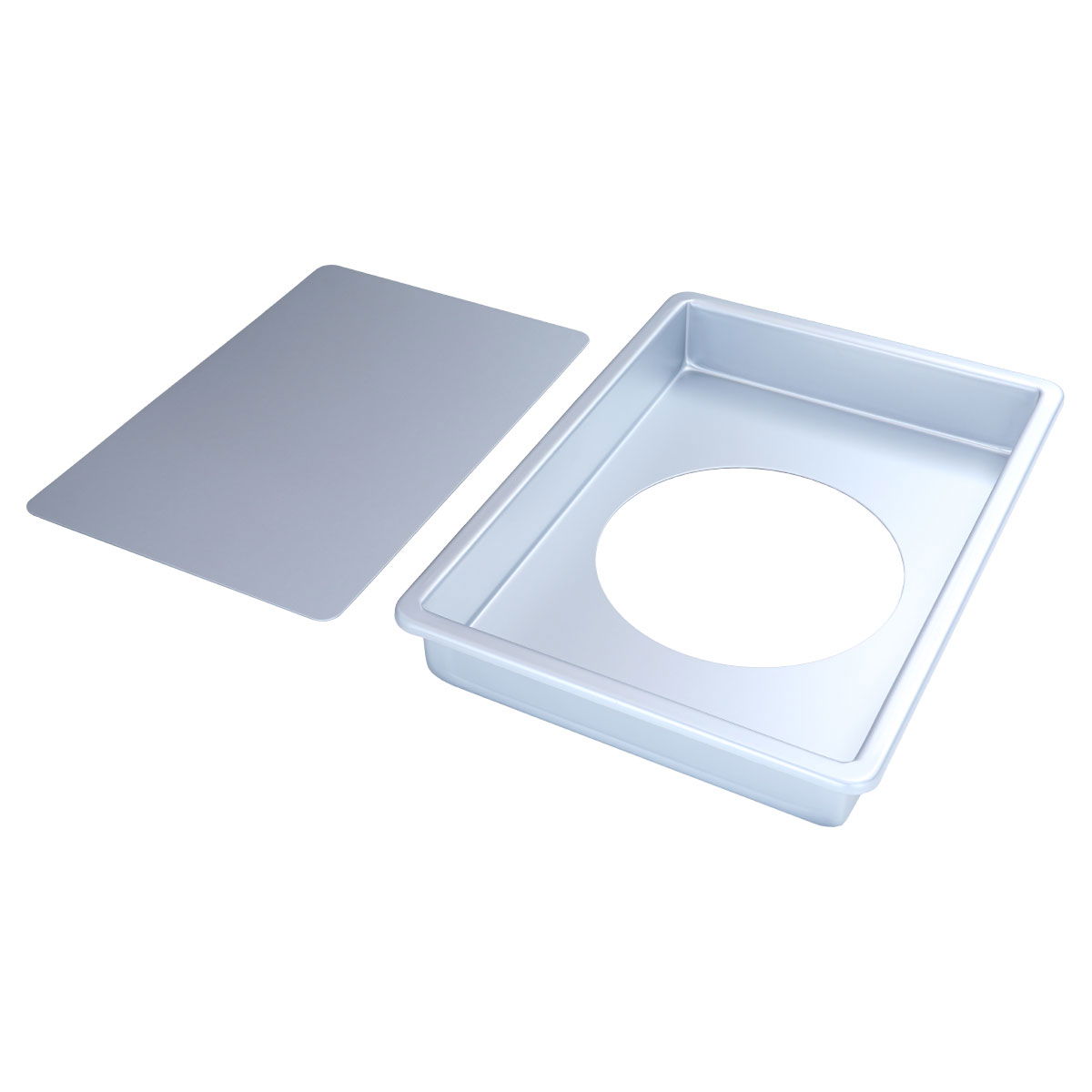 Al Saif Gallery Aluminum Cake Pan, 33X22X7.6 Cm - Silver product image 3