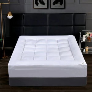 Dream Bed Mattress Topper, Double Microfiber, 10cm Thick, Elasticated Edges, 140x200cm - White product image