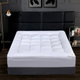 Dream Bed Mattress Topper, Double Microfiber, 10cm Thick, Elasticated Edges, 140x200cm - White product image 1