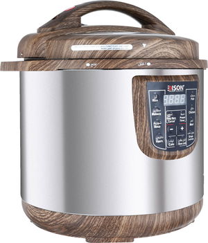 قدر ضغط كهربائي إديسون، 12 لتر، 1600 واط، خشبي بيج product image 2