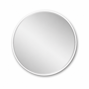 مراية دائرية زجاج، 100×100 سم، اطار معدن - ابيض product image 2