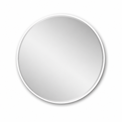 مراية دائرية زجاج، 100×100 سم، اطار معدن - ابيض product image 2