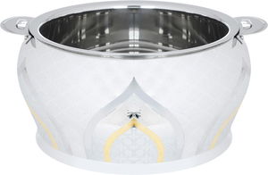 حافظة طعام استيل السيف غاليري بشرى، 5000 مل، نقش ذهبي، هندي - فضي product image 2