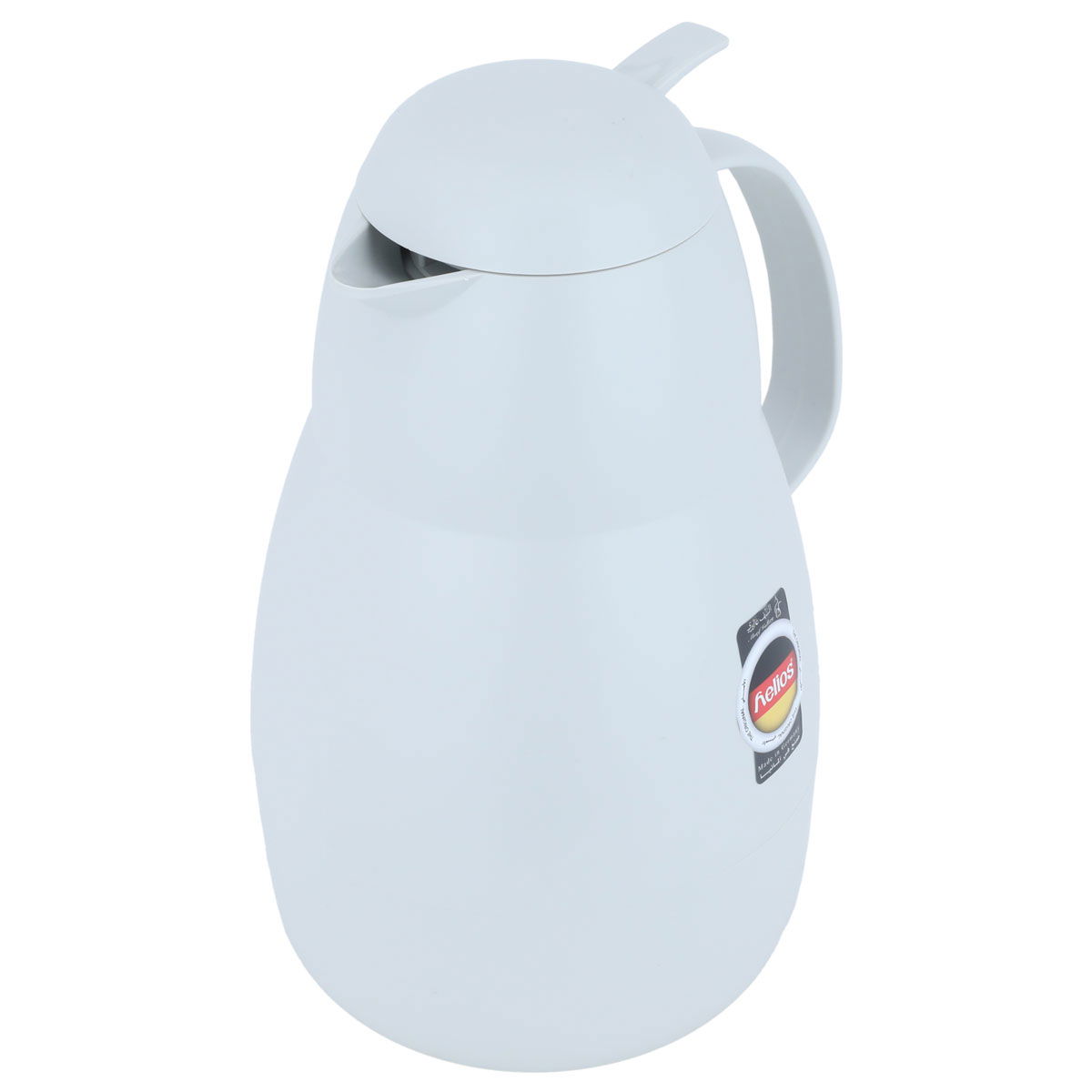 Helios thermos, 1.5 liters, thermal glass inner container, plastic outer shell - white product image 2