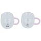 Al Saif Gallery glass cup set, 260 ml, 2 pieces - clear product image 2
