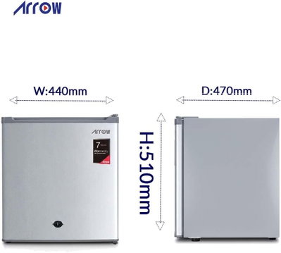 ثلاجة ميني بارديفروست ارو، 46 لتر، 1.6 قدم، RO1-69LS - فضي product image 5