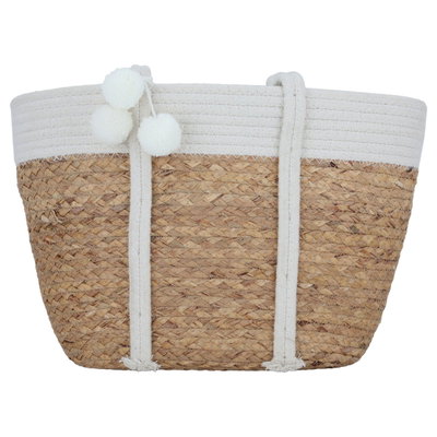 شنطة ترامس خوص السيف غاليري، 50×32 سم - أبيض بيج product image 2