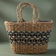 شنطة ترامس خوص السيف غاليري، 45×28 سم - بني أزرق product image 1