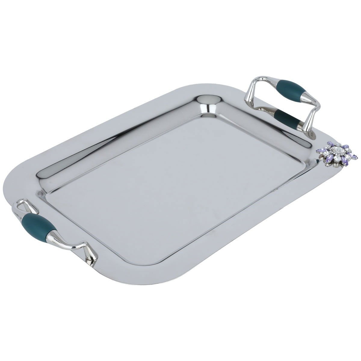 طقم طوفرية مع تمرية استيل السيف غاليري، 5 قطع، مستطيل - فضي product image 2
