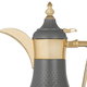Al Saif Gallery Tamim Steel Dallah, 0.6 liter - Gold grey product image 4