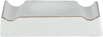Al Saif Gallery Porcelain Dinnerware Set, 86 Pieces, Gold Trim - White product image 5
