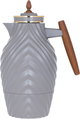 Nora Everest Thermos, 1 liter, wooden handle, thermal glass inner case, pressure cooker - Cappuccino product image 2