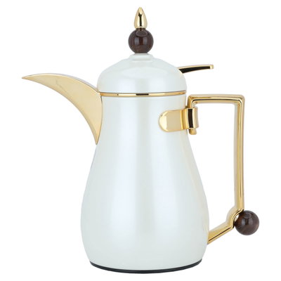 Al Saif Gallery Crystal Thermos, 0.35 liters, thermal glass inner container, steel outer shell - pearl product image 2