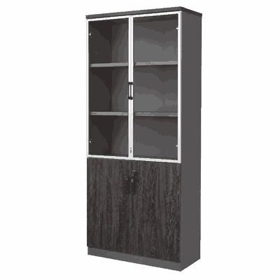 دولاب ملفات خشب، 200×80×40 سم - بيج رمادي product image 3