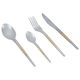 طقم ملاعق أستيل السيف غاليري، 24 قطعة، منقوش ذهبي - فضي product image 1