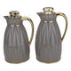 Al Saif Gallery Isle Thermos Set, 1/1.3 Liter Inner Container, Outer Container, 2 Pieces - Golden Gray product image 1
