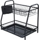 ستاند تجفيف صحون استيل السيف غاليري، 37.2x28.2x48.3 سم، 2 دور - اسود product image 4