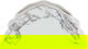 طقم سفرة بورسلان السيف غاليري، 65 قطعة، نقش رخامي - أبيض product image 6