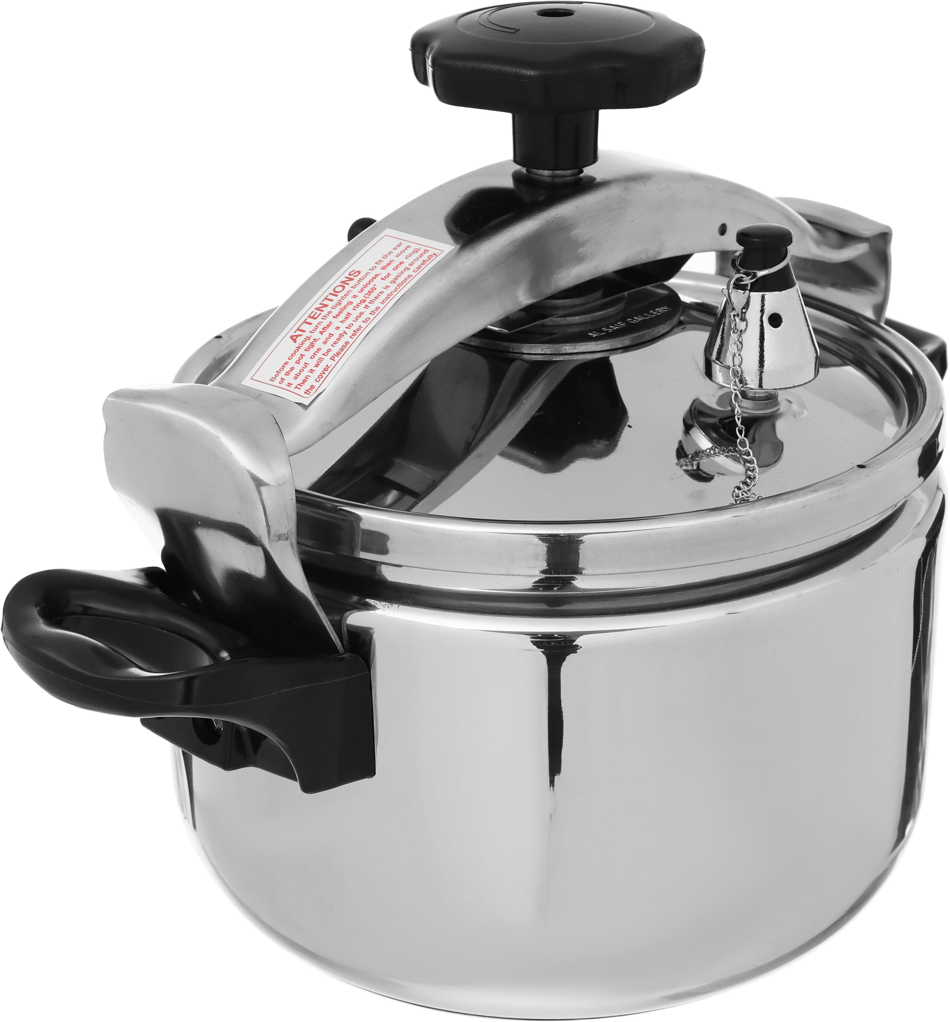 Al Saif Gallery Steel Pressure Cooker, 9 Liter - Silver product image 3