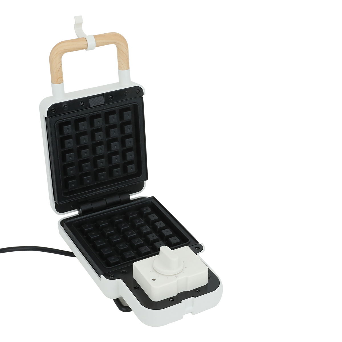 Edison Sandwich And Waffle Maker, 600 Watt, 2×1 - White product image 4