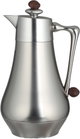 Al Saif Gallery Al Dana 2 Thermos Set, , 1/1 Liter, 2 Pieces, Glass Inner Container, Stainless Steel Outer Body, Push Button - Matte Wood Finish Silver product image 7