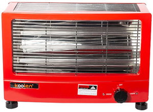 Koolen 807102041 Electric Heater, 2000 Watts, 4 Bulbs, 3 Levels - Red product image