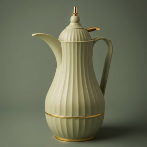 Alsaif Gallery Tamim 7 Thermos, 0.35 L, Glass Inner Container, Plastic Outer Body - Light Green product image