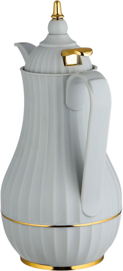 Alsaif Gallery Tamim 7 Thermos, 0.35 L, Glass Inner Carrier, Plastic Outer Body - Light Grey product image 4