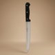 Steel knife with plastic handle, 8 inch - black product image 1