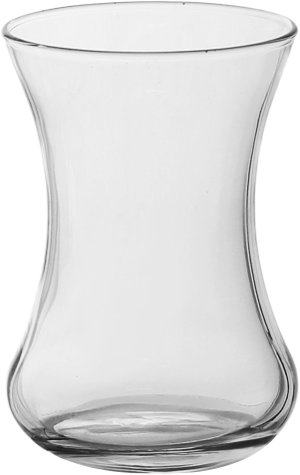 طقم بيالات شاي زجاج بشابشي، 108 مل، 6 قطع - شفاف product image 2