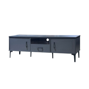 وحدة تلفاز مودرن خشب MDF، 46×160×40 سم - رمادي غامق product image 2