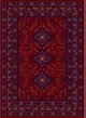سجاده بشاير شكل مستطيل، 1.60×2.30 سم، صنع آلياً - احمر product image 1