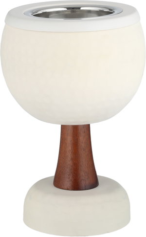 مبخرة ستانلس ستيل السيف غاليري، 10x10x16 سم ، دائرية - كريمي خشبي product image 2
