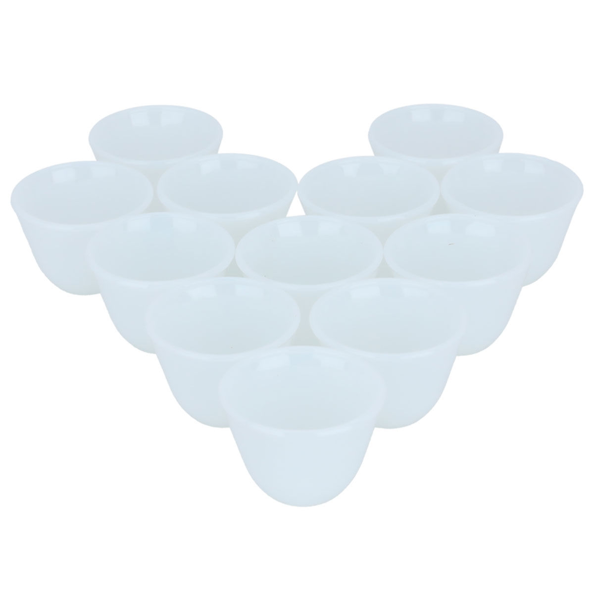 Saif Gallery Porcelain Arabic Coffee Cup Set, 12 Pieces, 60 ml - White product image 2