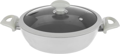 طقم قدور جرانيت بغطاء زجاج فالز، 9 قطع - بيج فاتح product image 5