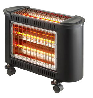 دفاية كهربائية كوارتز جي في سي برو، 3 شمعات، 1800 واط، 3 مستويات للطاقة، GVCHT-1212 - أسود product image 2