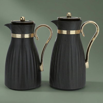 طقم ترامس دانة السيف غاليري، قطعتين، حافظة داخلية زجاج حراري - اسود ذهبي product image 1
