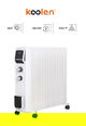 Koolen 807102048 Oil Heater, 2500 Watt, 15 Fins, 3 Levels - White product image 3