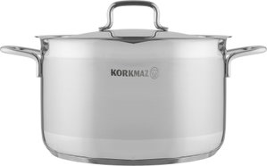 Korkmaz Alpha Stainless Steel Pot, 30 cm, 14 Liters - Silver product image 2