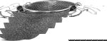 Hacshever Lavilla Granite Frying Pan, Steel Handle, Glass Lid, Basket, 24x13 cm - Grey product image 3