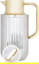 Everest Laura Thermos, golden handle, 1.6 liters, thermal glass inner shell, plastic outer shell - silver product image 3
