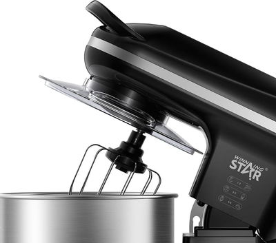 Winning Star ST-5306 Electric Stand Mixer, 5 Liters, 1200 Watts, 6 Speeds, Pulse Function - Black/Silver product image 8