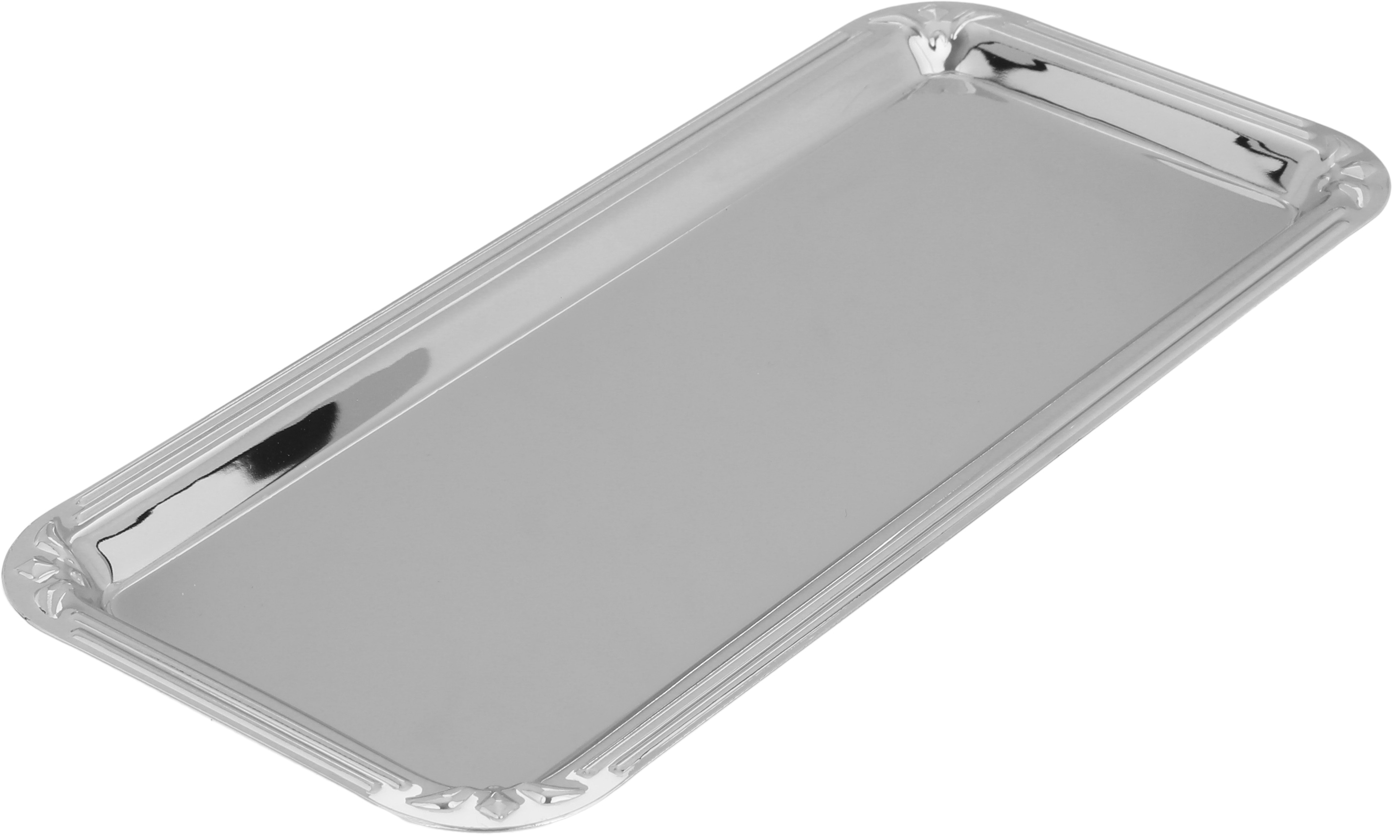 طقم تقديم استيل، 4 قطع مع تمرية - فضي product image 3