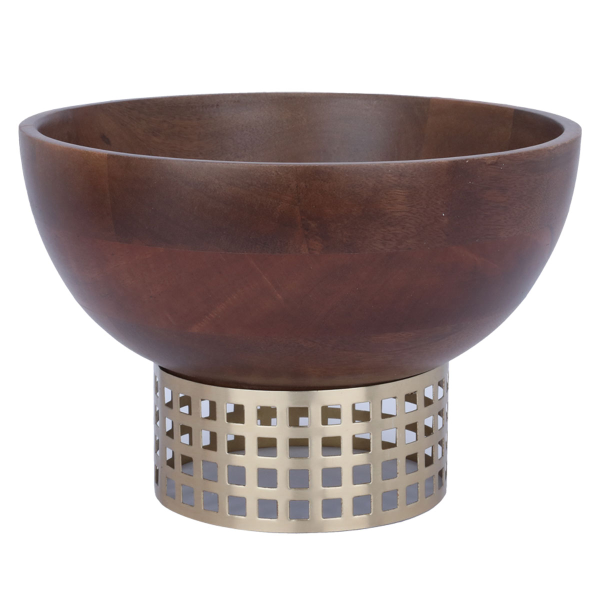 وعاء تقديم خشب السيف غاليري، 25x25x18 سم - بني product image