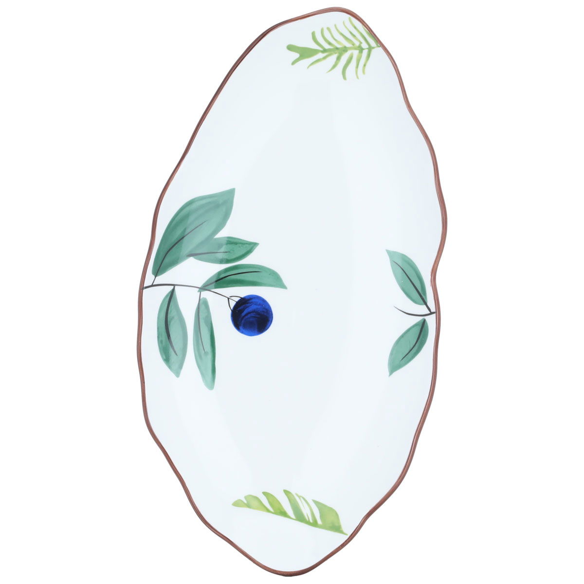 Al Saif Gallery porcelain dessert plate, 12 inches, fruit pattern - white product image 2