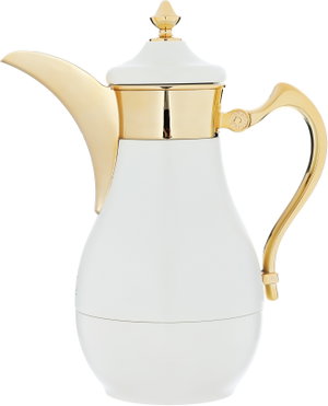 Al Saif Gallery stainless steel thermos set, 1 liter, 2 pieces - white product image 2