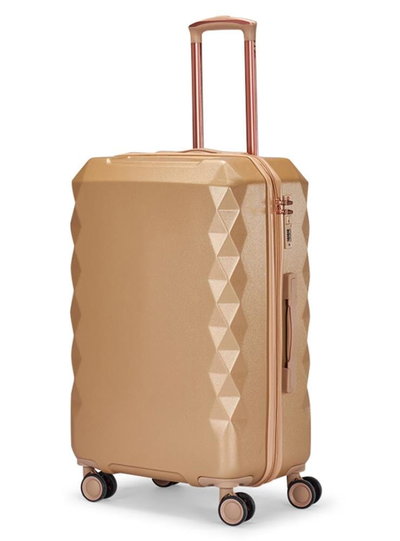 طقم شنط سفر ABS ليمرا، 4 مقاسات، 4 عجلات، WM-231 - ذهبي product image 4